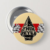 Badge Rond 7,6 Cm Thin Eye Button (Devant & derrière)