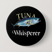 Badge Rond 7,6 Cm Thon Whisperer foncé (Devant)