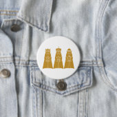 Badge Rond 7,6 Cm Three Wise Men Modern Nativity Kings (En situation)