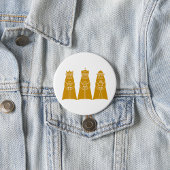 Badge Rond 7,6 Cm Three Wise Men Modern Nativity Kings