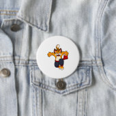 Badge Rond 7,6 Cm Tiger dans les arts martiaux Karate (En situation)