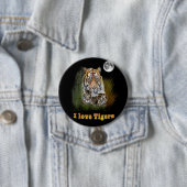 Badge Rond 7,6 Cm Tigre (En situation)