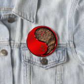 Badge Rond 7,6 Cm Tigre de Terre (En situation)