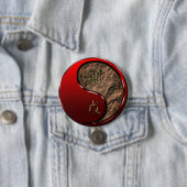 Badge Rond 7,6 Cm Tigre de Terre (En situation)