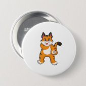 Badge Rond 7,6 Cm Tigre silencieux (Devant & derrière)