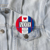Badge Rond 7,6 Cm Time to VOTE! (En situation)