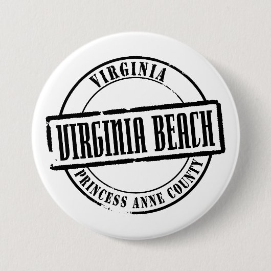 Badge Rond 7,6 Cm Titre de Virginia Beach (Devant)