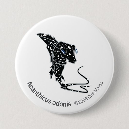 Badge Rond 7,6 Cm TM-09-Acanthicus Adonis (Devant)
