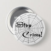 Badge Rond 7,6 Cm Toile d'araignée (Devant & derrière)