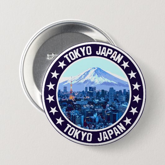 Badge Rond 7,6 Cm Tokyo (Devant & derrière)