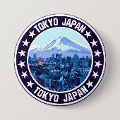Badge Rond 7,6 Cm Tokyo (Devant)