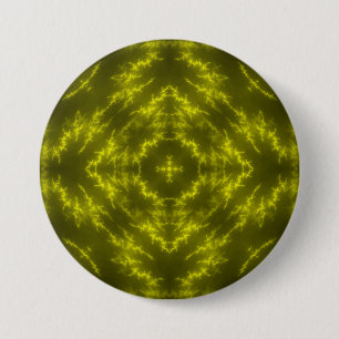 Badge Rond 7,6 Cm Tonnerre électrique Neon brillant
