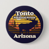 Badge Rond 7,6 Cm Tonto National Forest Arizona (Devant)