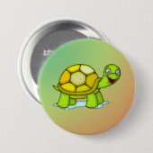 Badge Rond 7,6 Cm Tortue (Devant & derrière)