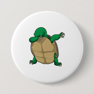Badge Rond 7,6 Cm Tortue à Hip hop Dance Dab