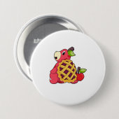 Badge Rond 7,6 Cm Tortue avec coquille (Devant & derrière)