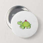 Badge Rond 7,6 Cm Tortue en cactus (Devant & derrière)