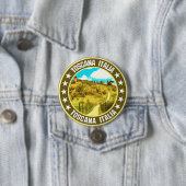 Badge Rond 7,6 Cm Toscane (En situation)