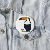 Badge Rond 7,6 Cm Toucan (En situation)