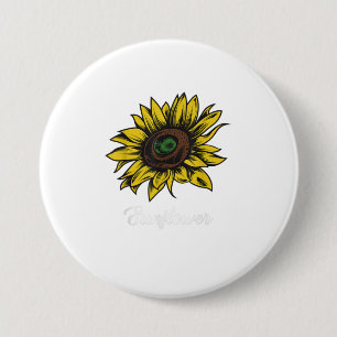 Badge Rond 7,6 Cm Tournesol Imprimer Grand Cadeau D'Été Pour Sunflo