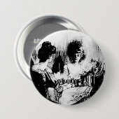 Badge Rond 7,6 Cm Tout Est Vanity Charles Allan Gilbert (Devant & derrière)