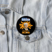 Badge Rond 7,6 Cm Trahi par Bernie ? (En situation)