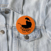 Badge Rond 7,6 Cm Transport de bébés et corneille (En situation)