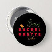Badge Rond 7,6 Cm Tribu de plage Bachelorette (Devant & derrière)