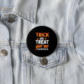 Badge Rond 7,6 Cm Trick d'Halloween (En situation)