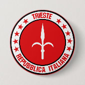 Badge Rond 7,6 Cm Trieste (Devant)
