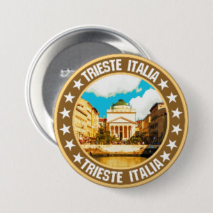 Badge Rond 7,6 Cm Trieste