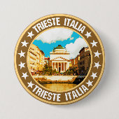 Badge Rond 7,6 Cm Trieste (Devant)