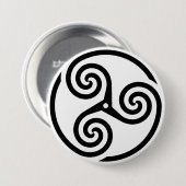 Badge Rond 7,6 Cm Triskelion (Devant & derrière)