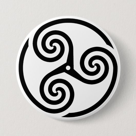 Badge Rond 7,6 Cm Triskelion (Devant)