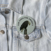 Badge Rond 7,6 Cm Triste Heure Pour L'Amérique - (En situation)