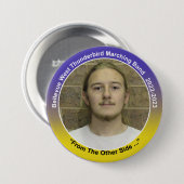 Badge Rond 7,6 Cm Trombone Lucas 11 (Devant & derrière)