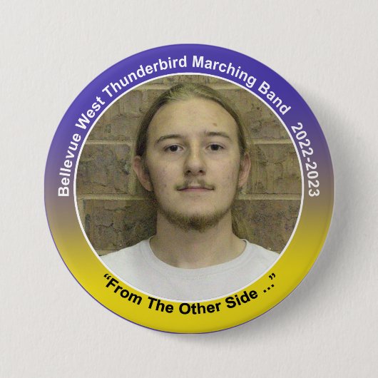 Badge Rond 7,6 Cm Trombone Lucas 11 (Devant)