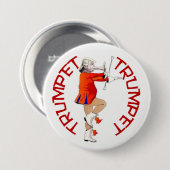 Badge Rond 7,6 Cm Trompette (Devant & derrière)
