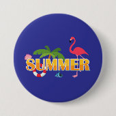 Badge Rond 7,6 Cm Tropical Summer Fun (Devant)