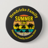 Badge Rond 7,6 Cm Tropical Sunset Family Reunion Custom (Devant)