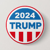 Badge Rond 7,6 Cm Trump 2024 (Devant)