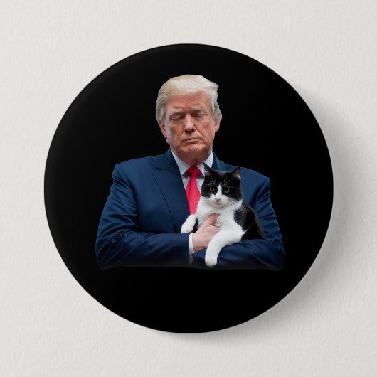 Badge Rond 7,6 Cm Trump 2024 Cat MAGA Funny Trump Cat (Devant)