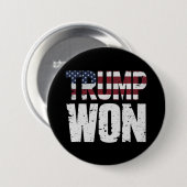 Badge Rond 7,6 Cm Trump a gagné la 47e élection présidentielle améri (Devant & derrière)