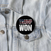 Badge Rond 7,6 Cm Trump a gagné la 47e élection présidentielle améri (En situation)