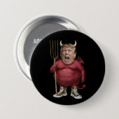 Badge Rond 7,6 Cm Trump Devil Button (Devant & derrière)