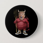 Badge Rond 7,6 Cm Trump Devil Button (Devant)