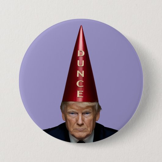 Badge Rond 7,6 Cm Trump Dunce Button (Devant)