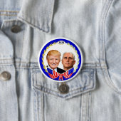 Badge Rond 7,6 Cm Trump Pence 2020 (En situation)