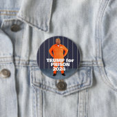 Badge Rond 7,6 Cm Trump pour la prison 2024 (En situation)