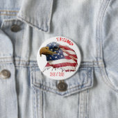 Badge Rond 7,6 Cm Trump Pour Président 2020 Bouton (En situation)